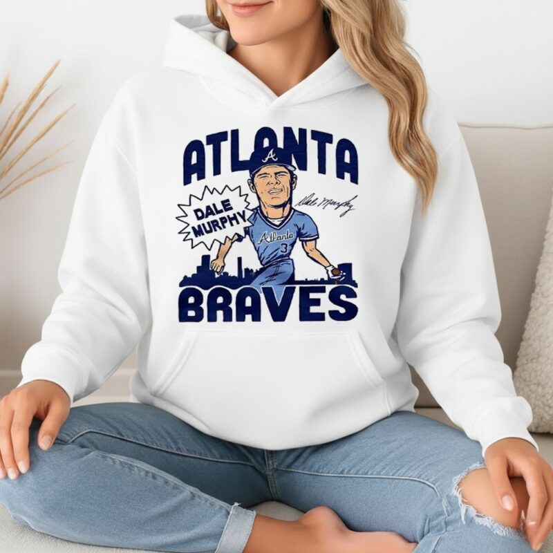 Dale Murphy Atlanta Braves baseball signature caricatures_Hoodie