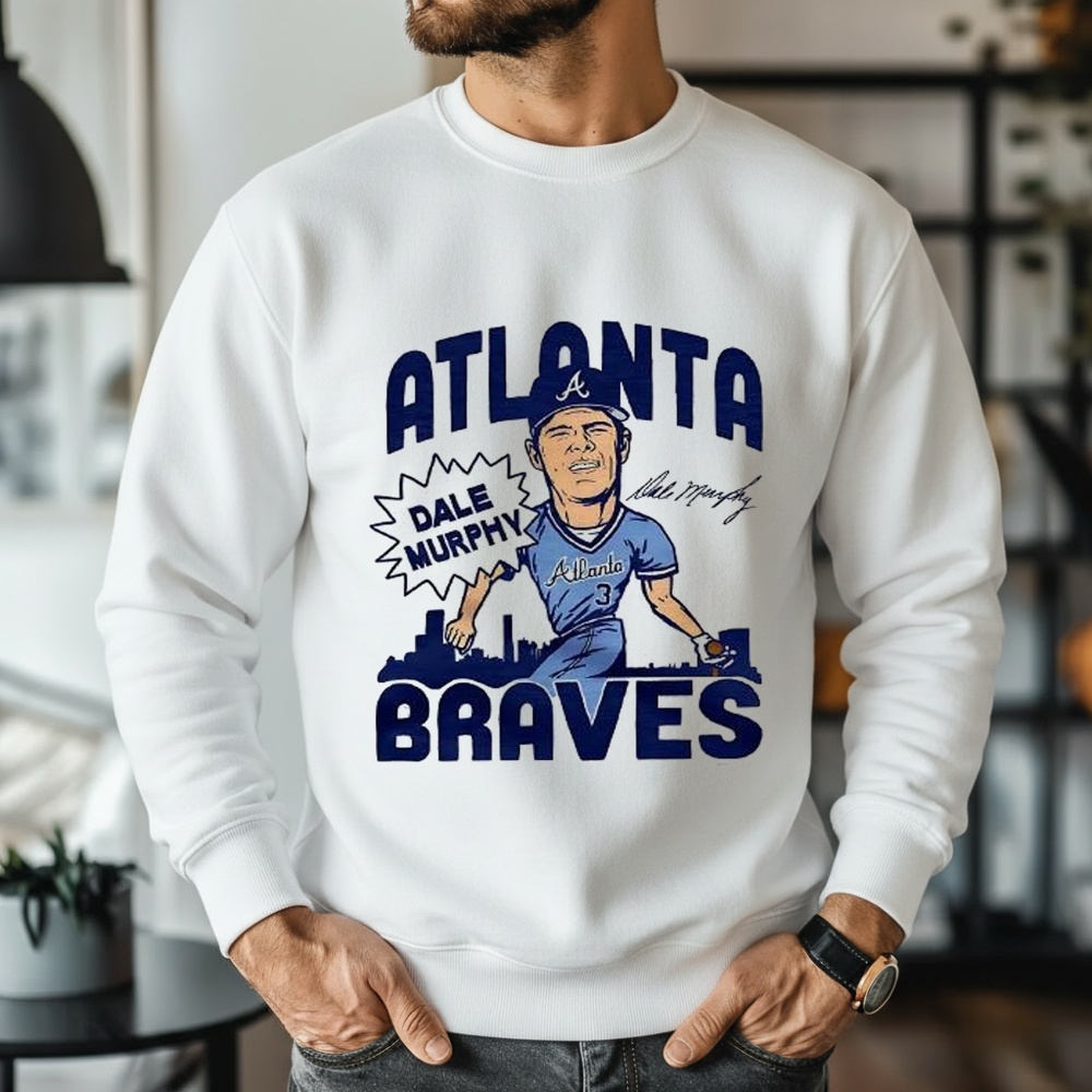 Dale Murphy Atlanta Braves Baseball Signature Caricatures Shirt
