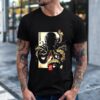 Dark octopus japanese shirt