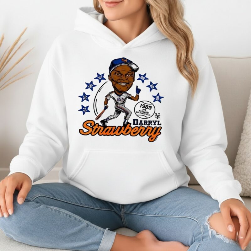 Darryl Strawberry New York Mets baseball caricatures_Hoodie