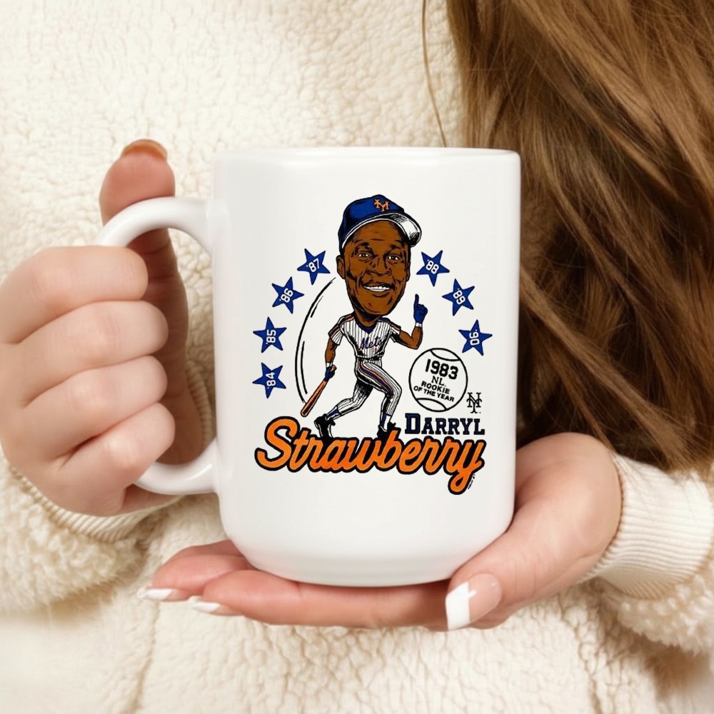 Darryl Strawberry New York Mets Baseball Caricatures Shirt
