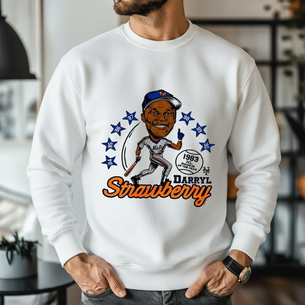 Darryl Strawberry New York Mets Baseball Caricatures Shirt