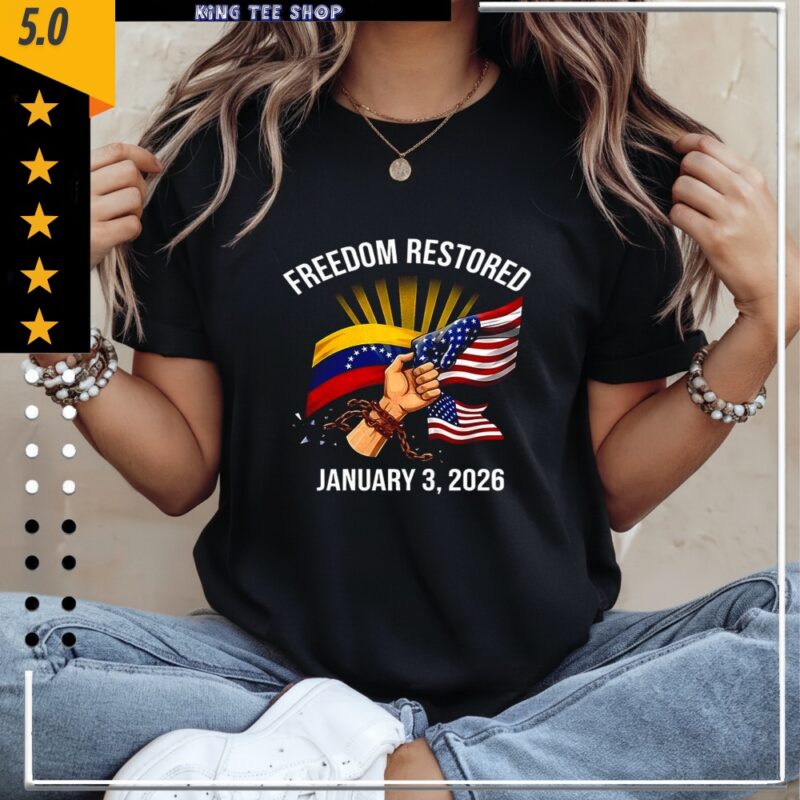 Freedom restored january 2026 Venezuela freedom flag_Classic Women's T-Shirt