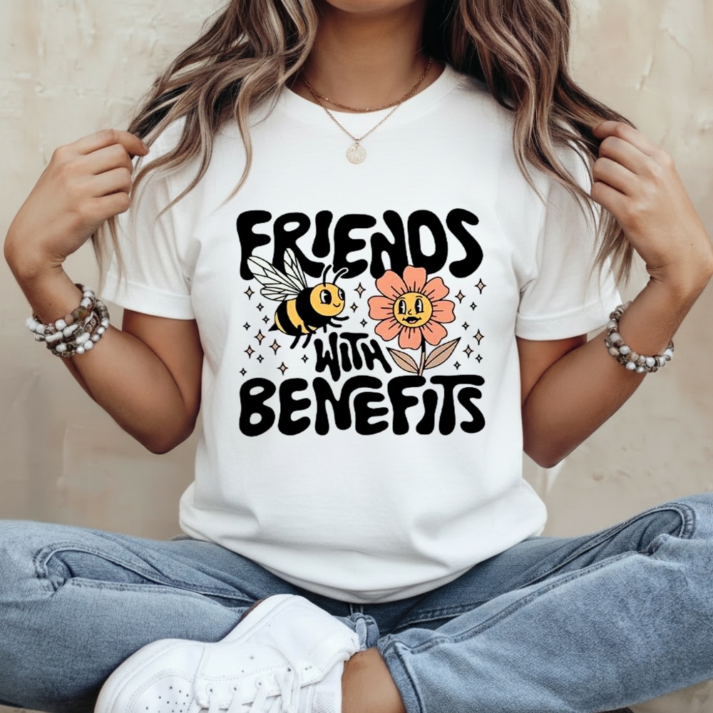 Friends With Benefits Bees And Flowers Meme Shirt