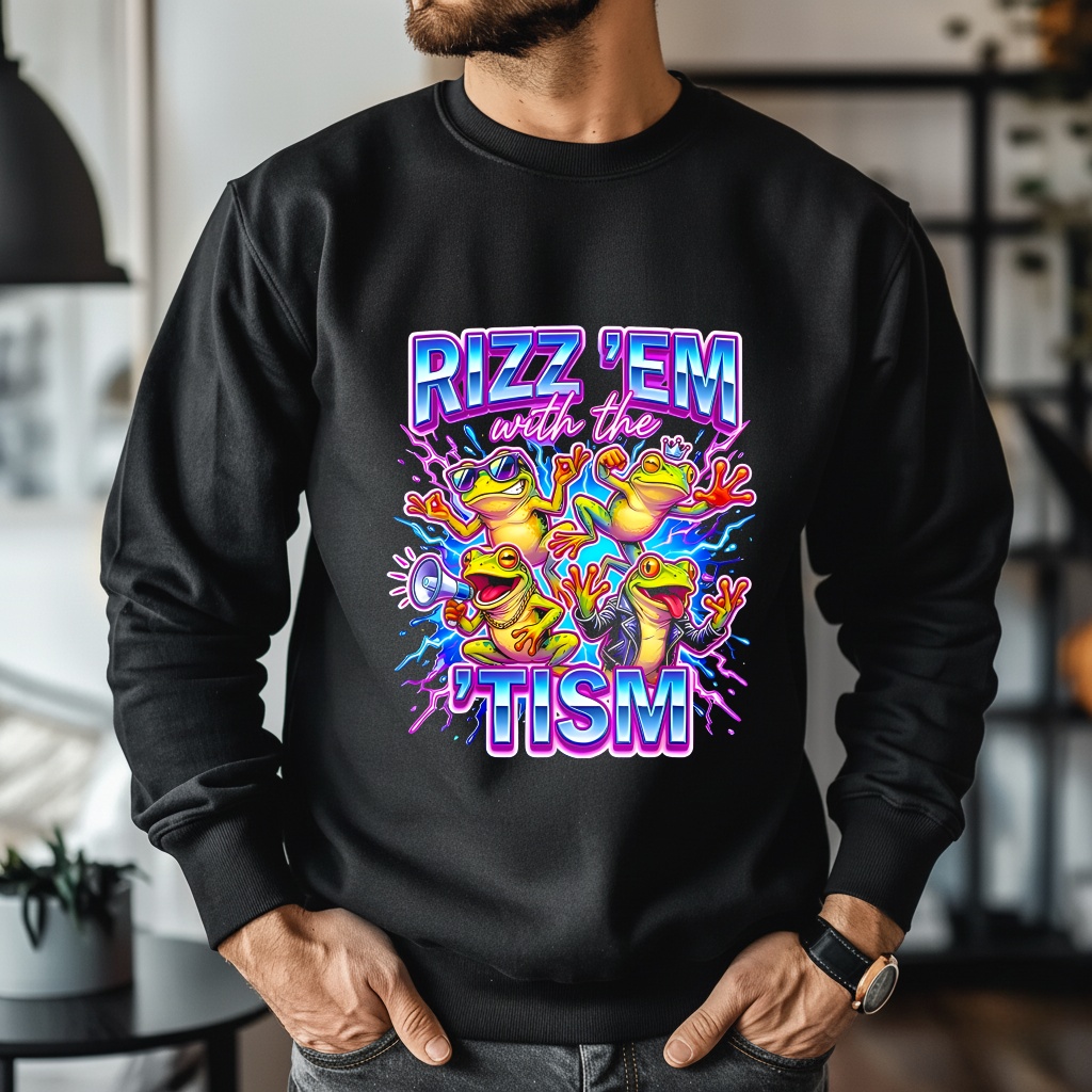 Frog autism rizz em with the tism shirt