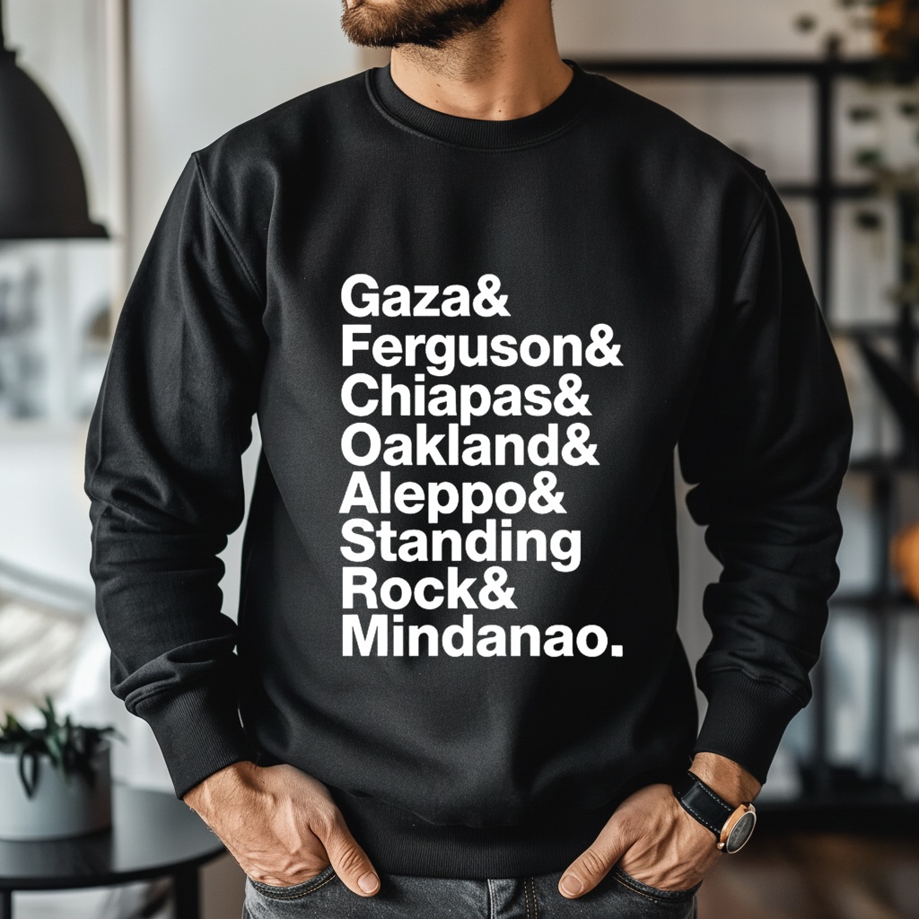 Gaza Ferguson Chiapas Oakland Aleppo Standing Rock and Mindanao shirt