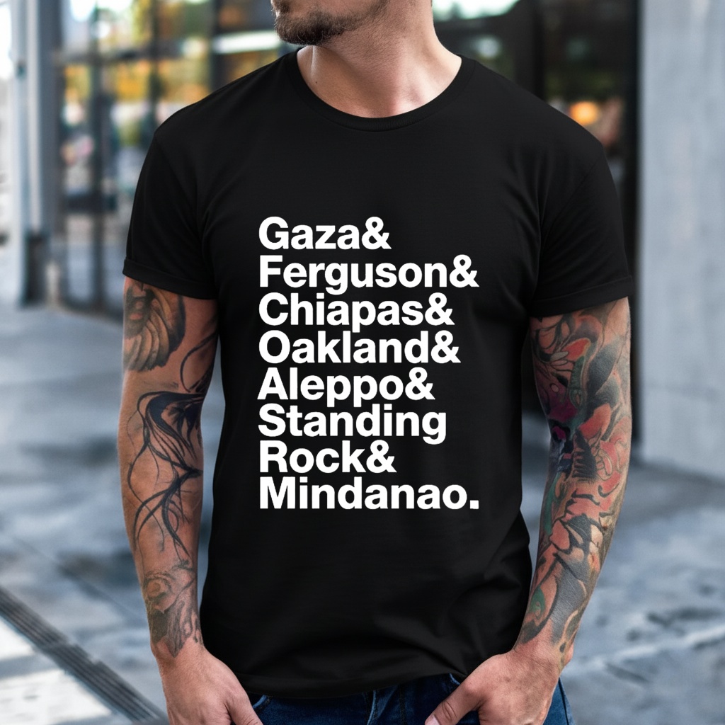 Gaza Ferguson Chiapas Oakland Aleppo Standing Rock and Mindanao shirt
