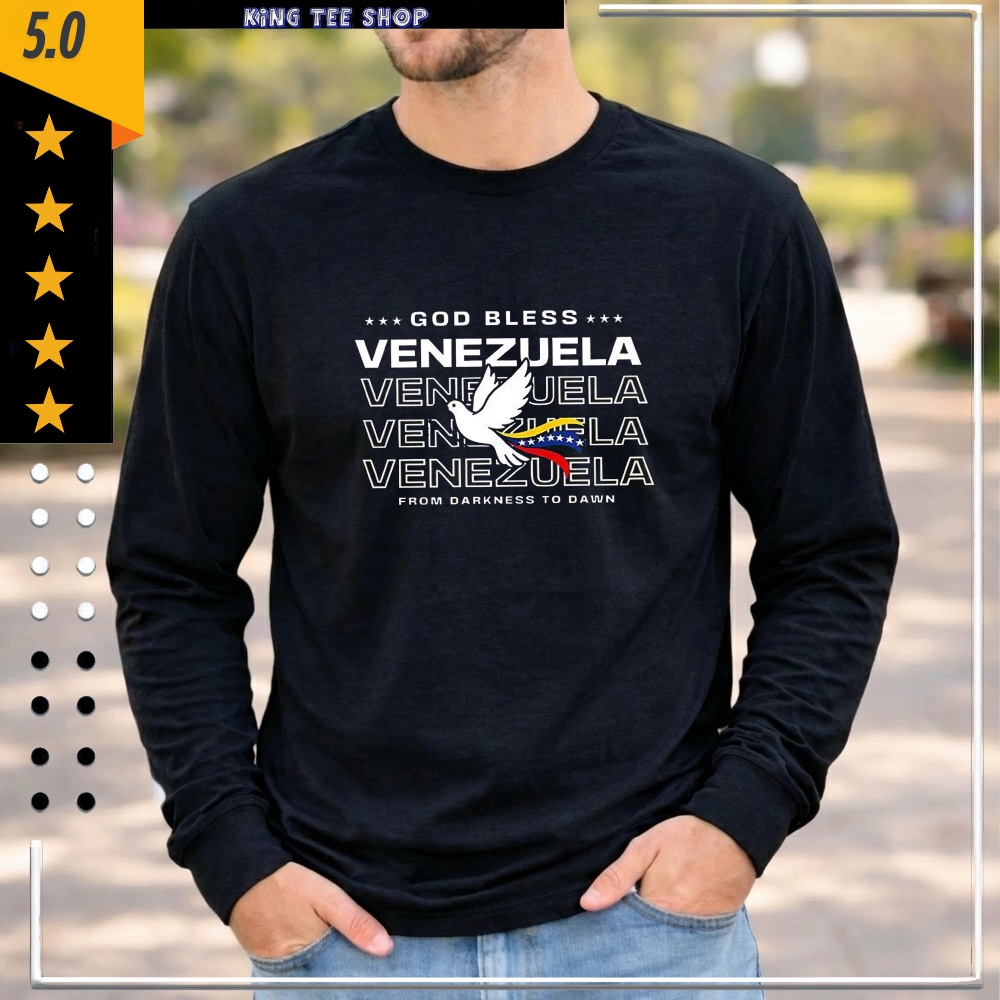 God bless venezuela from darkness to dawn dove shirt