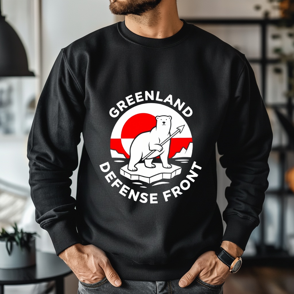 Greenland Guard Polar Bear Spear Arctic Emblem Shirt