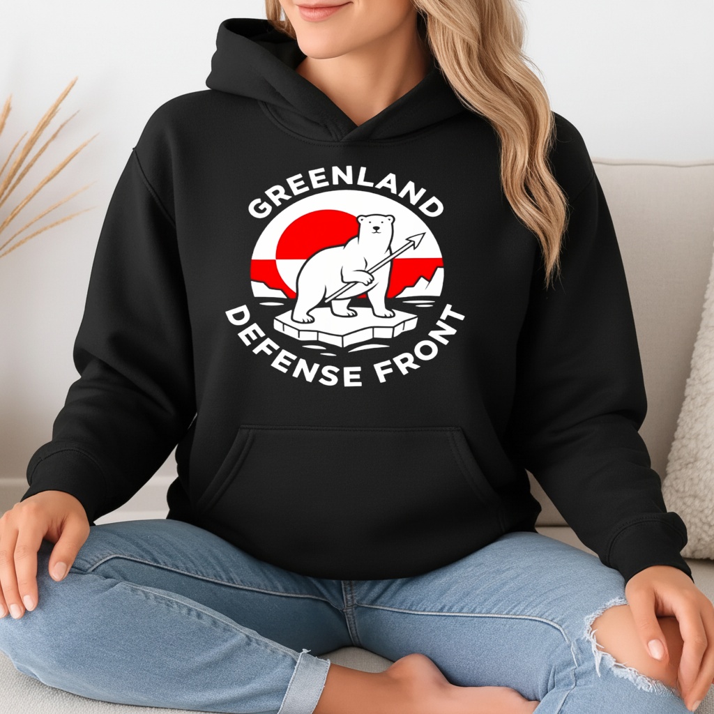 Greenland Guard Polar Bear Spear Arctic Emblem Shirt