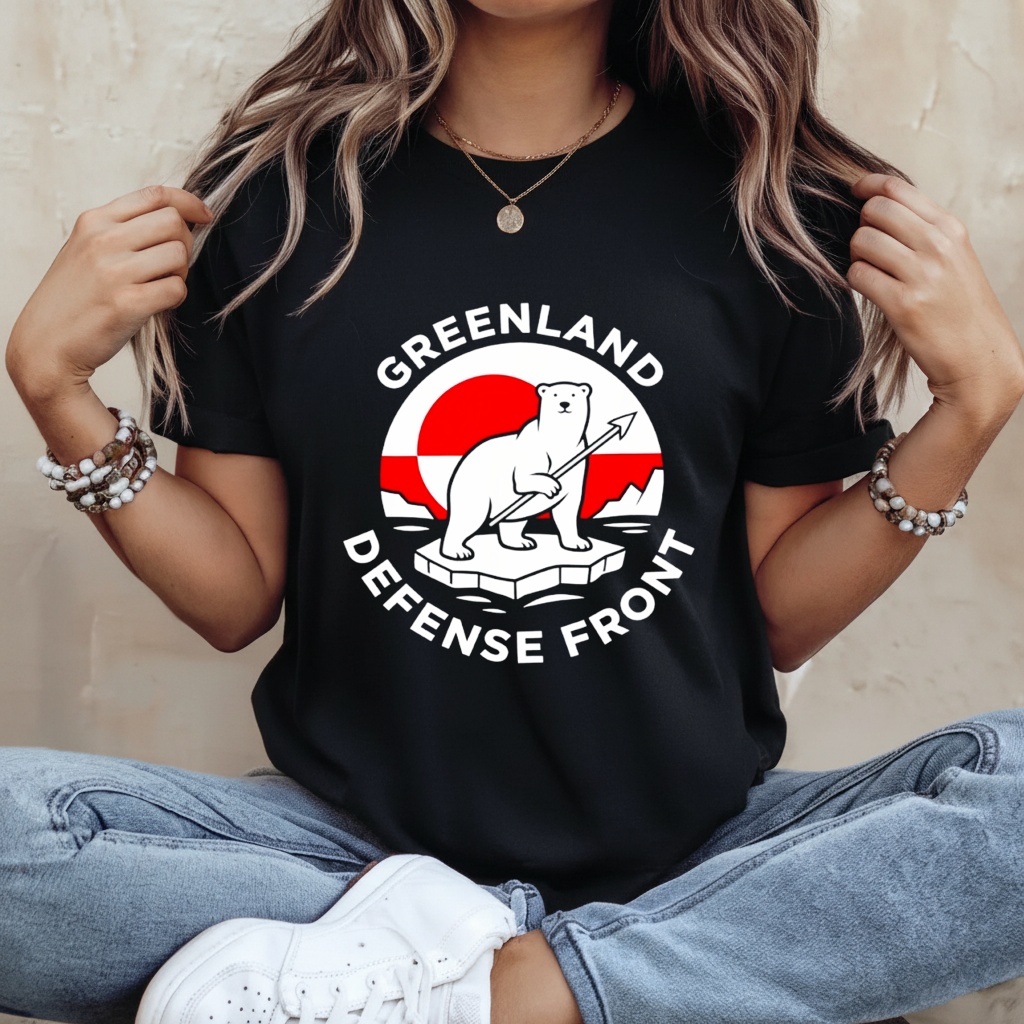 Greenland Guard Polar Bear Spear Arctic Emblem Shirt