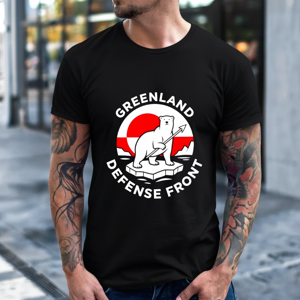 Greenland Guard Polar Bear Spear Arctic Emblem Shirt