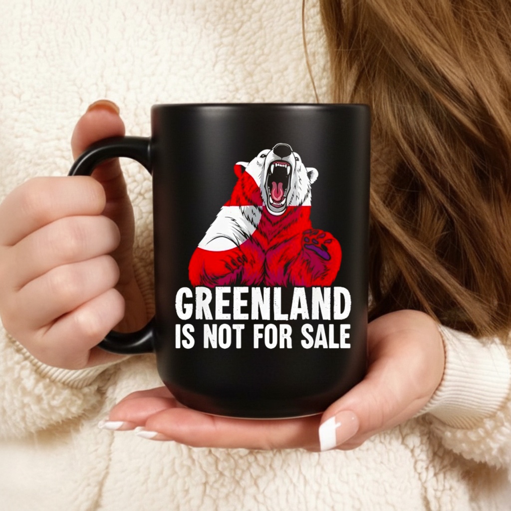 Greenland Not For Sale for Greenlanders Flag Bear Shirt