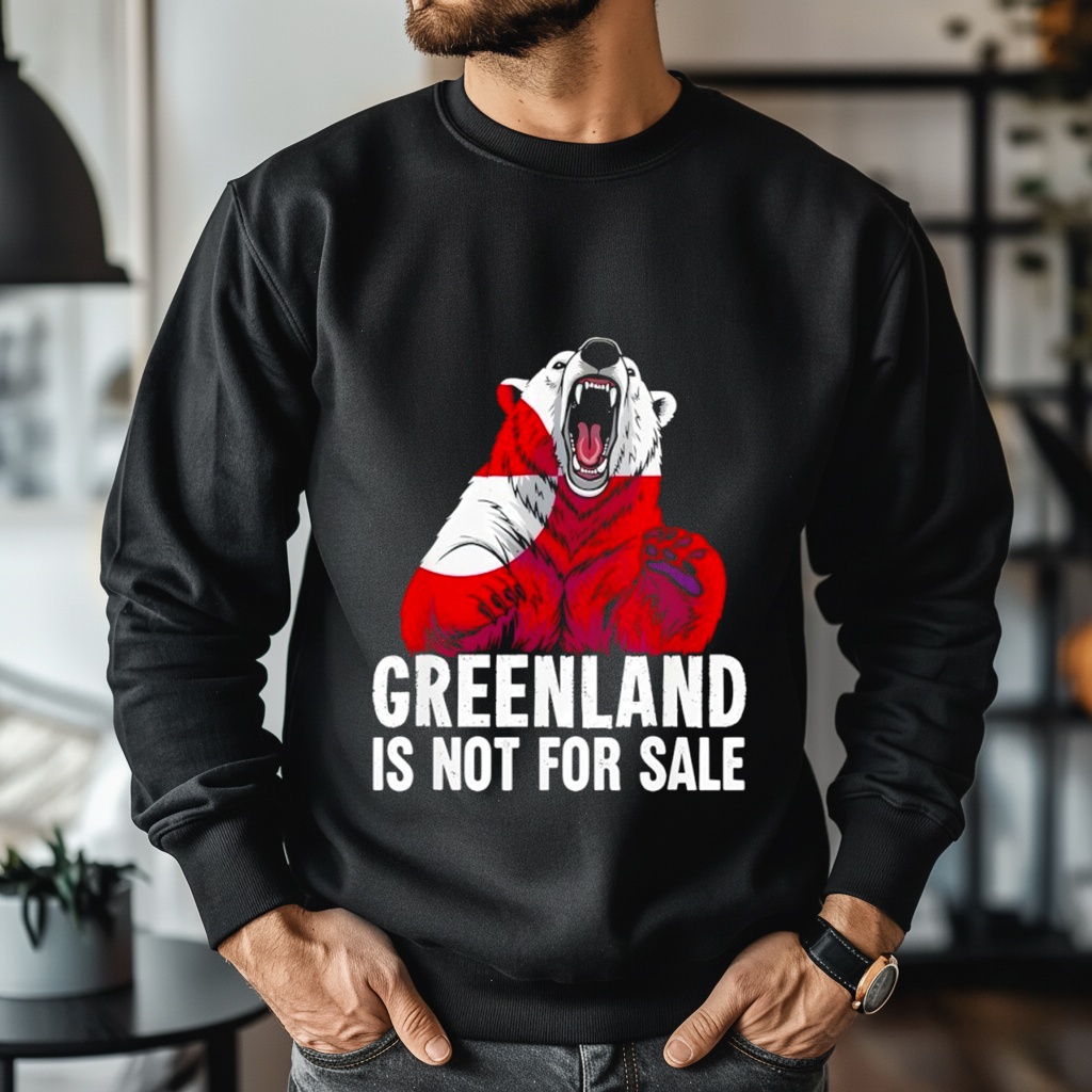 Greenland Not For Sale for Greenlanders Flag Bear Shirt