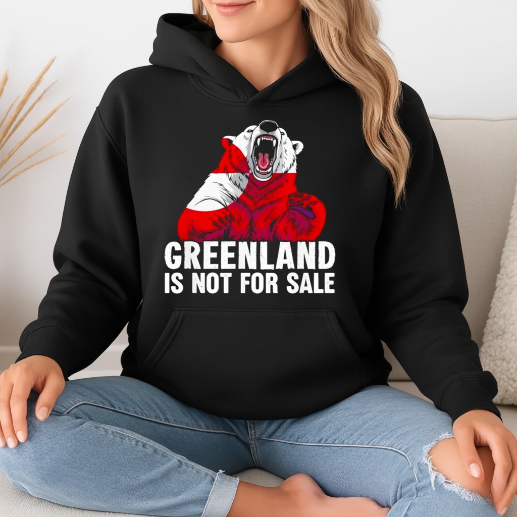 Greenland Not For Sale for Greenlanders Flag Bear Shirt