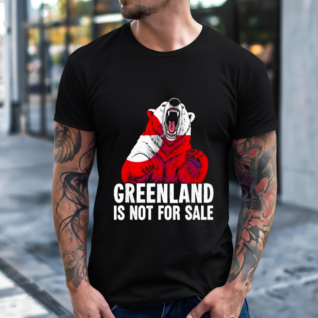 Greenland Not For Sale for Greenlanders Flag Bear Shirt