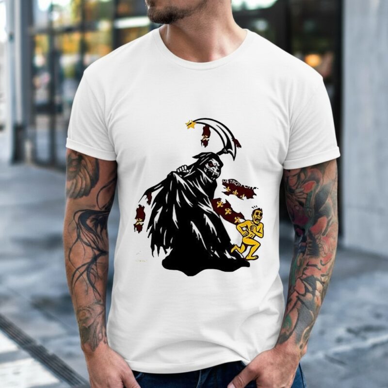 Grim Reaper Destroy Detroit 2025 Playoff_Classic Men's T-Shirt