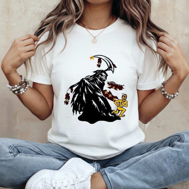 Grim Reaper Destroy Detroit 2025 Playoff_Classic Women's T-Shirt