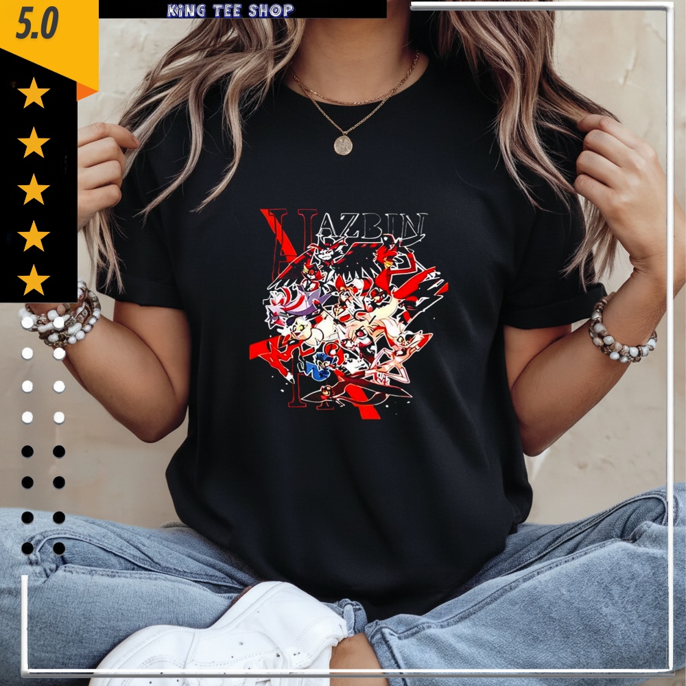 Hazbin Hotel cartoon character poster shirt