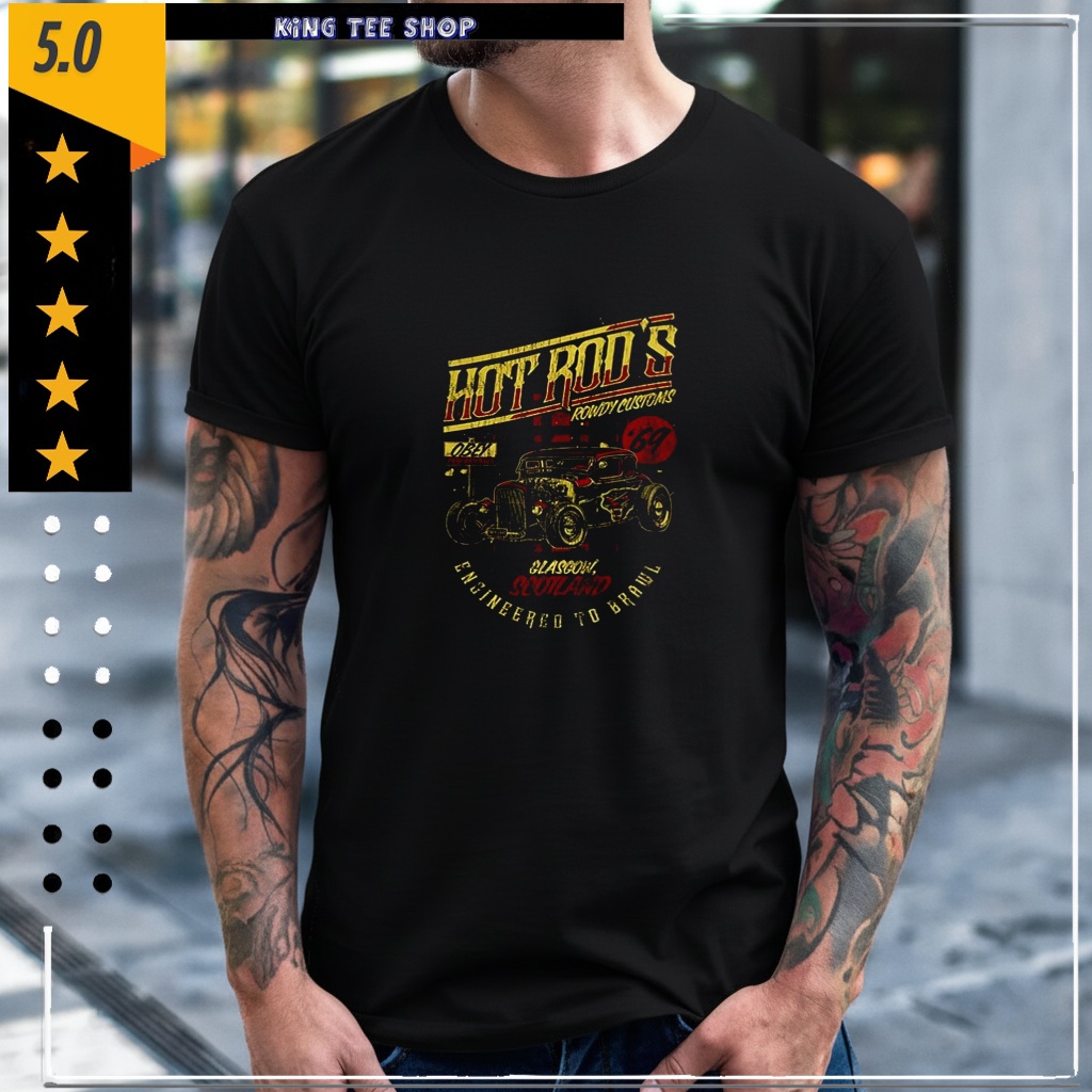 Hot Rod Rowdy Customs glasgow scotland shirt