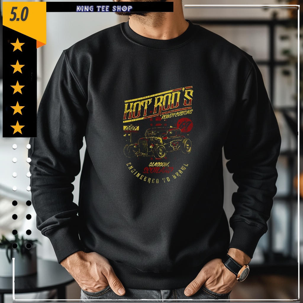 Hot Rod Rowdy Customs glasgow scotland shirt