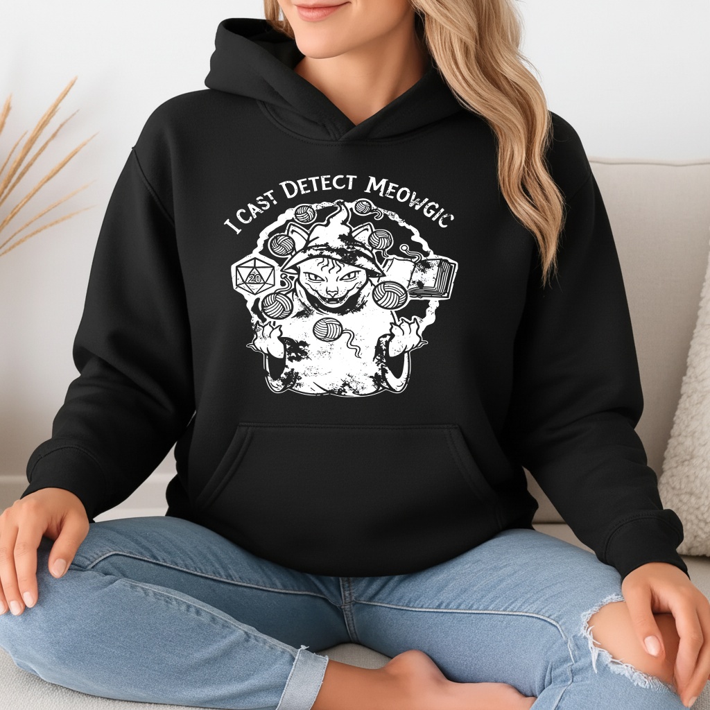 I cast detect meowgic Dungeons and Dragons T-shirt