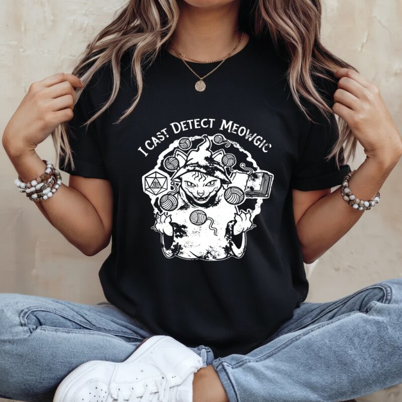 I cast detect meowgic Dungeons and Dragons_Ladies T-Shirt