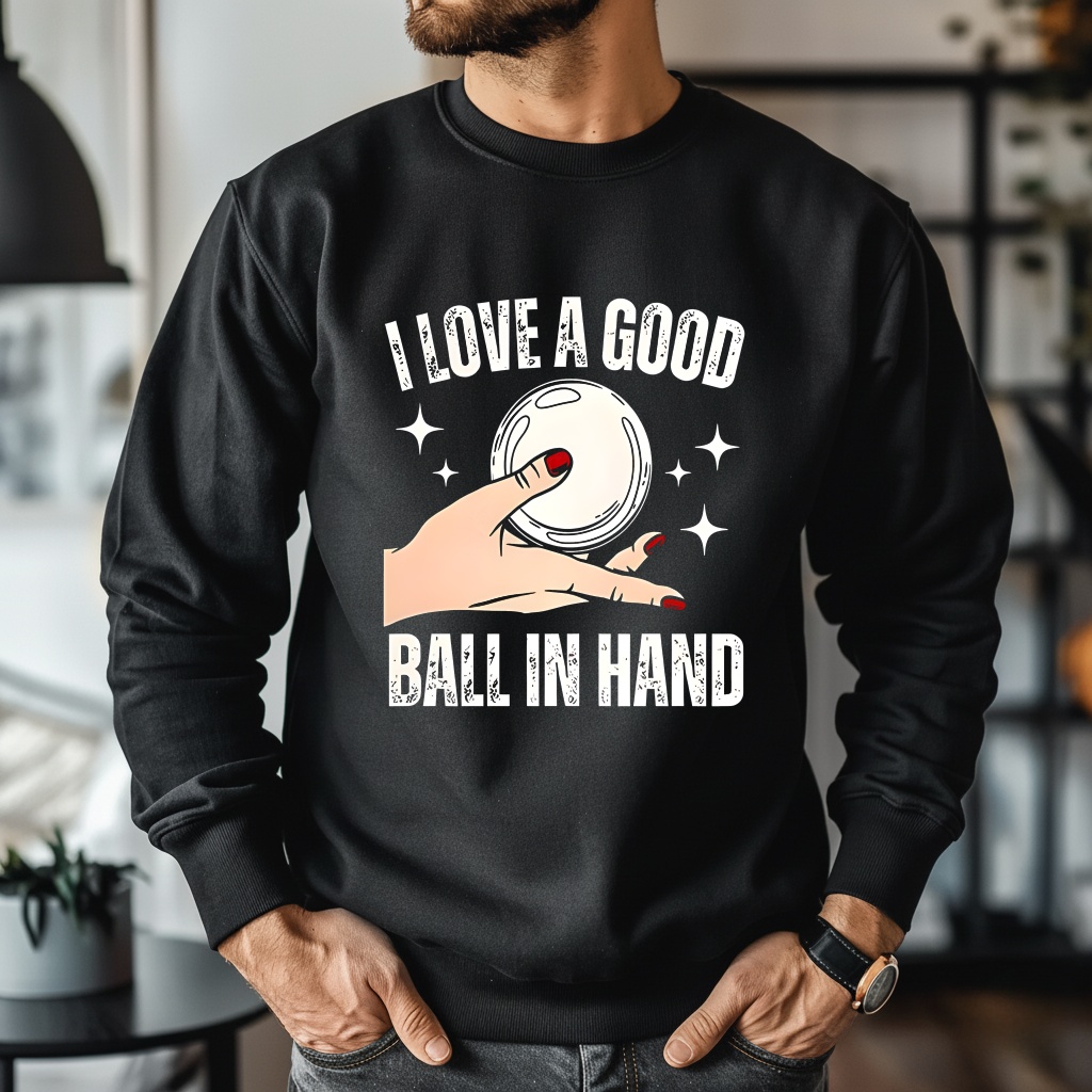 I love a good ball in hand meme glass bridge T-shirt