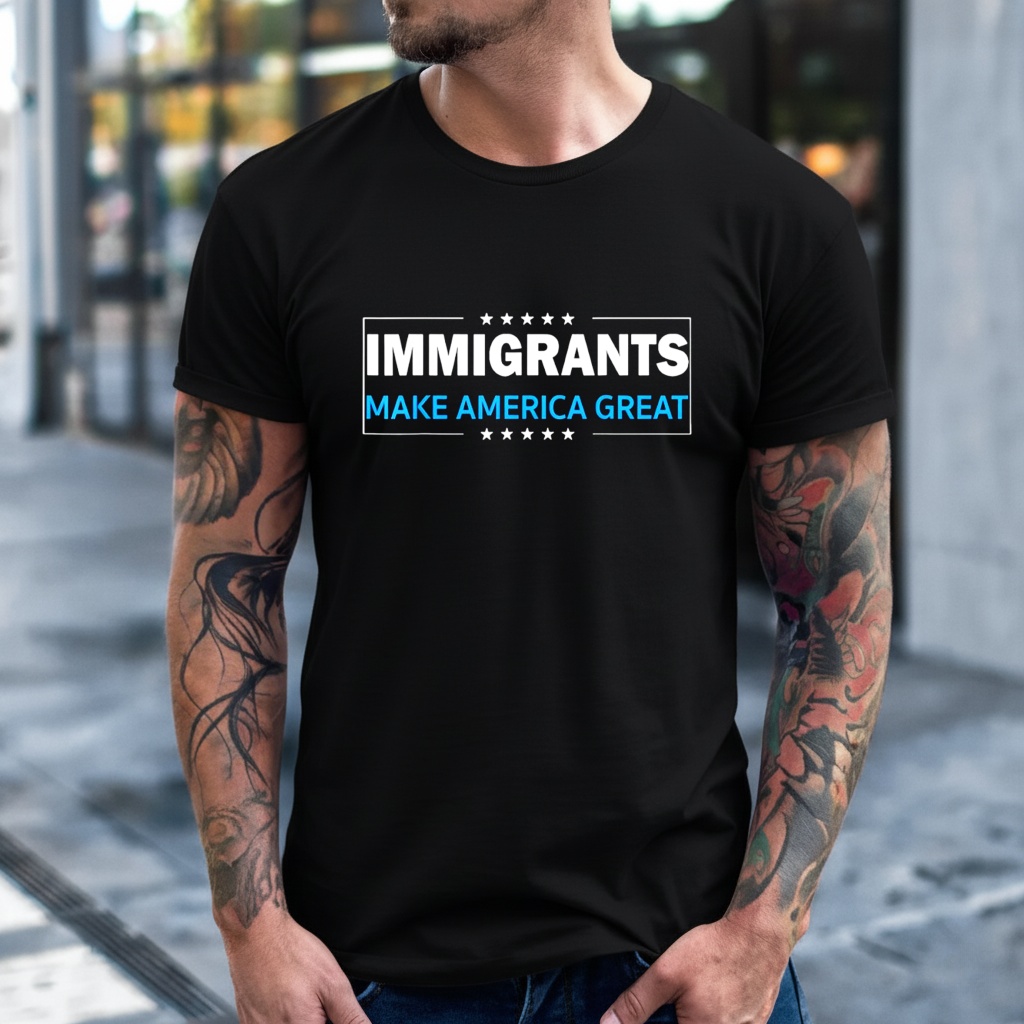 Immigrants Make America Great Political Graphic Shirt