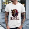 Indiana Hoosier The Bison Mascot And Football Helmet Shirt