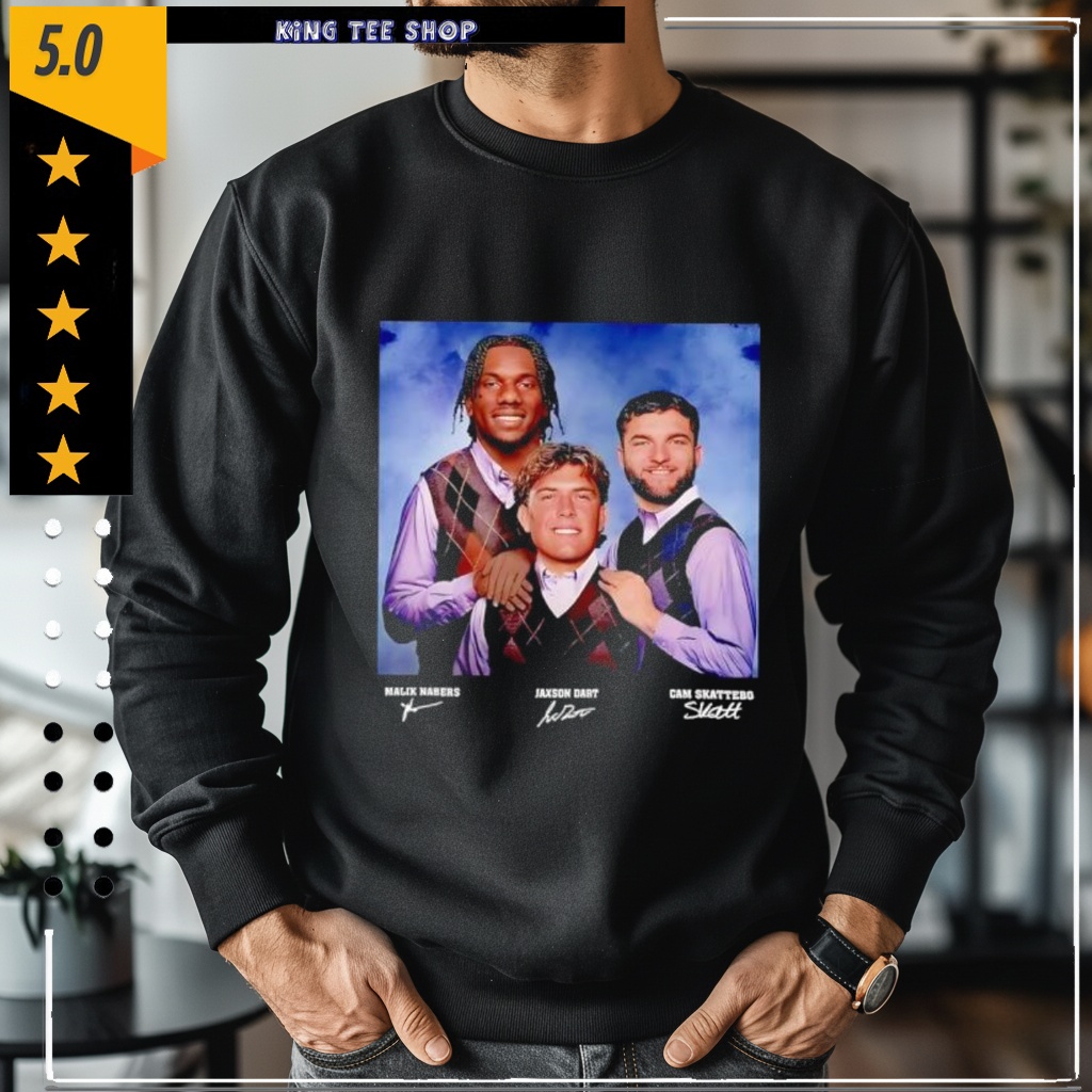 Jaxson Dart Cam Skattebo Malik Nabers Football New York StepBrothers shirt