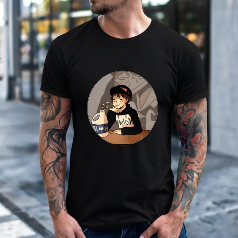 Leafy Drinking Bleach Dark Light_T-Shirt