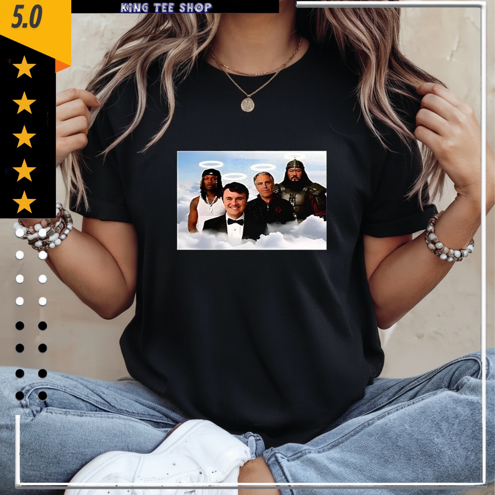 Legends in heaven heavy King Von Charlie Kirk Genghis Khan Jeffrey Epstein shirt
