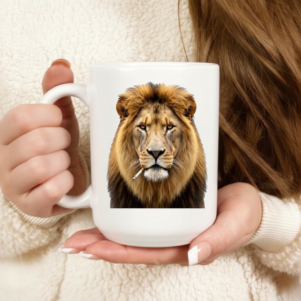 Lion Smoking Cigarette Meme Shirt