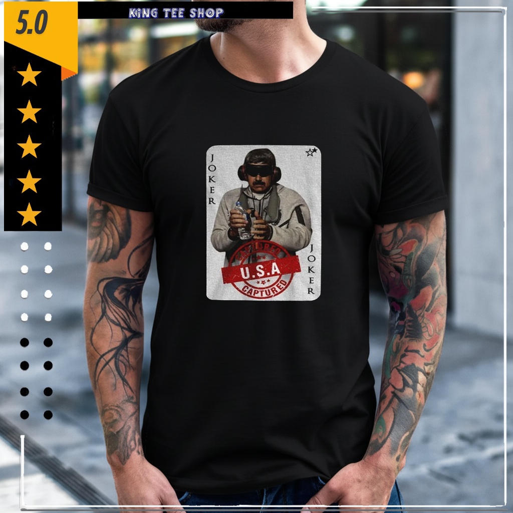 Maduro Captured 2026 Joker Card Venezuela Libre Captured shirt