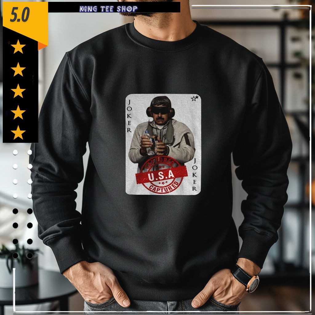 Maduro Captured 2026 Joker Card Venezuela Libre Captured shirt