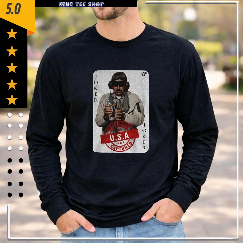 Maduro Captured 2026 Joker Card Venezuela Libre Captured shirt