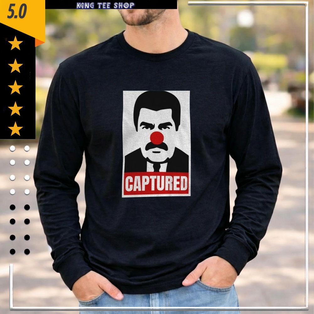 Maduro Clown Captured Poster Style Portrait Fuck Maduro shirt