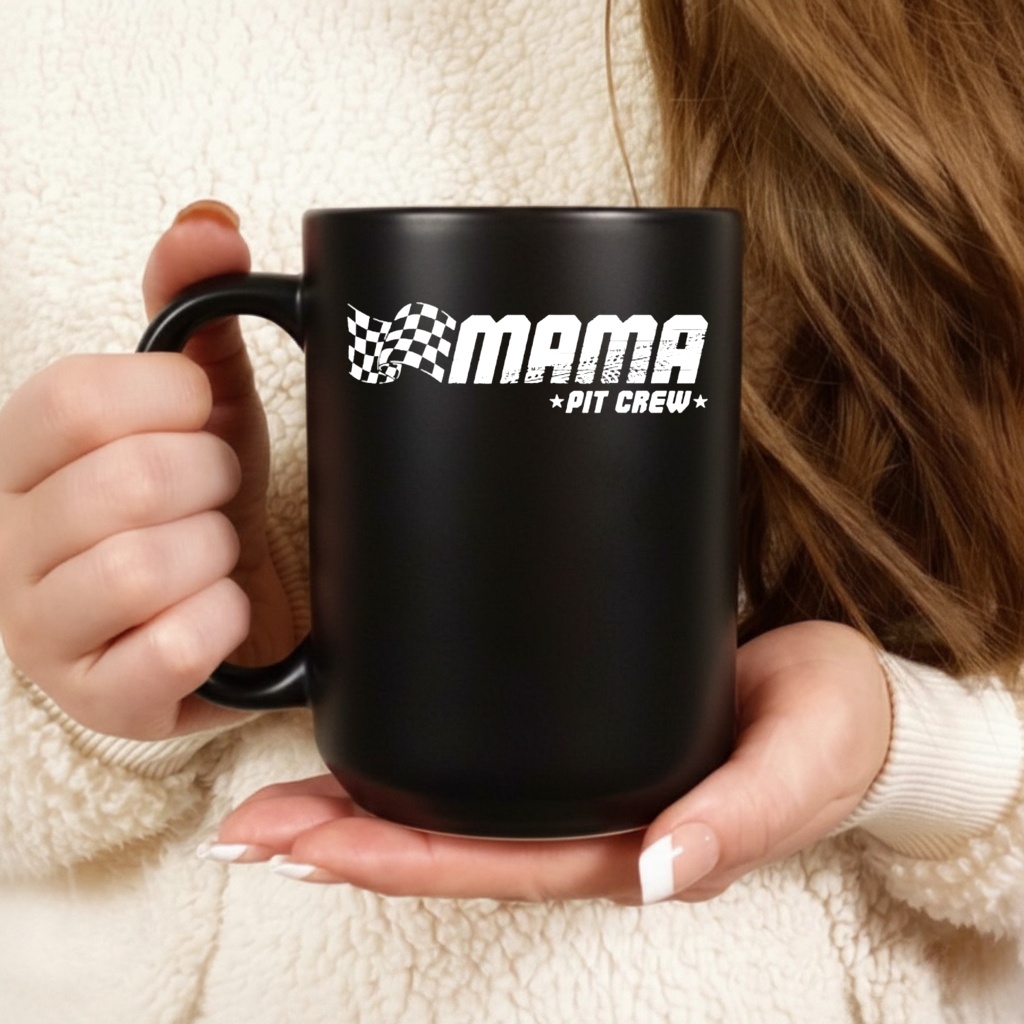 Mama Pit Crew Race Car Birthday Family Shirt