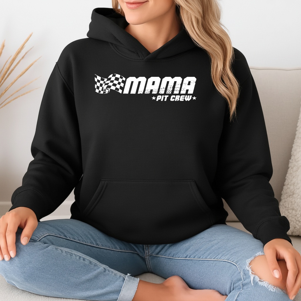 Mama Pit Crew Race Car Birthday Family Shirt