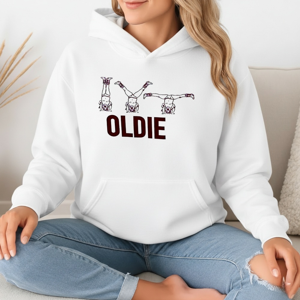 Max Domi wearing Oldie handstand position shirt