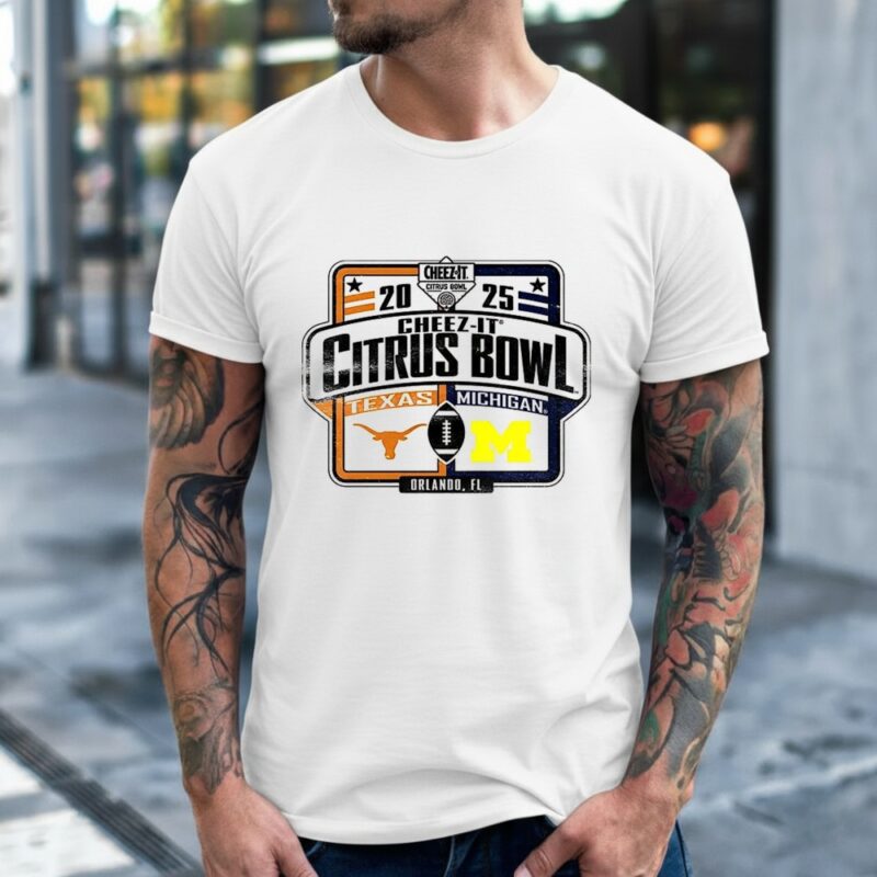 Michigan Wolverines vs. Texas Longhorns 2025 Cheez-It Citrus Bowl_Classic Men's T-Shirt