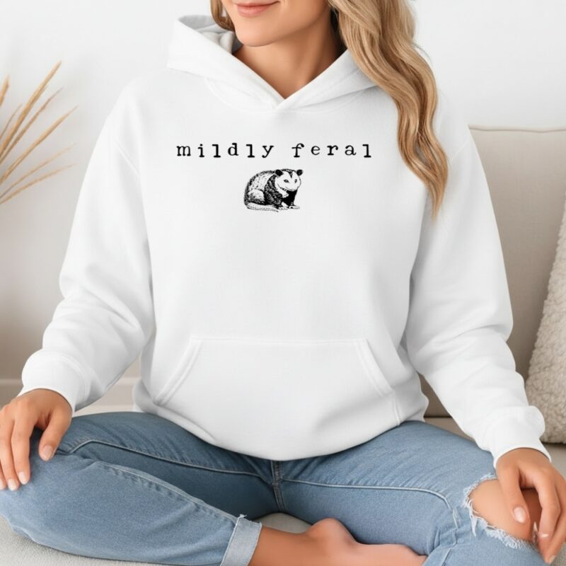 Mildly Feral Funny Possum_Hoodie
