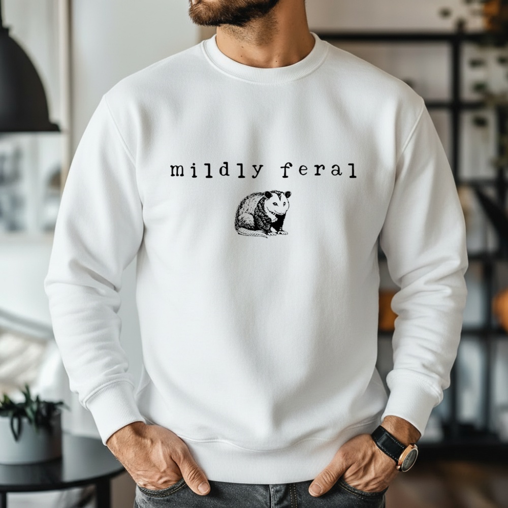 Mildly Feral Funny Possum Shirt