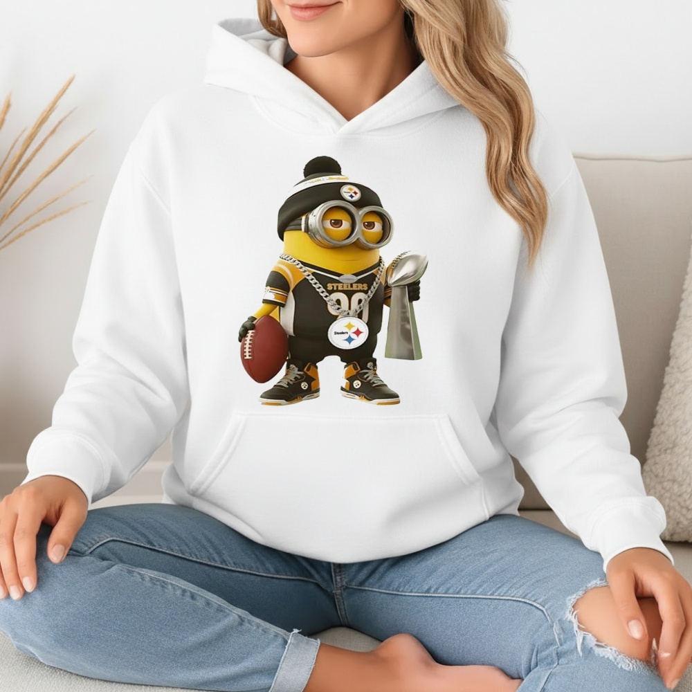 Minion in Pittsburgh Steelers team Vince Lombardi Trophy Super Bowl shirt