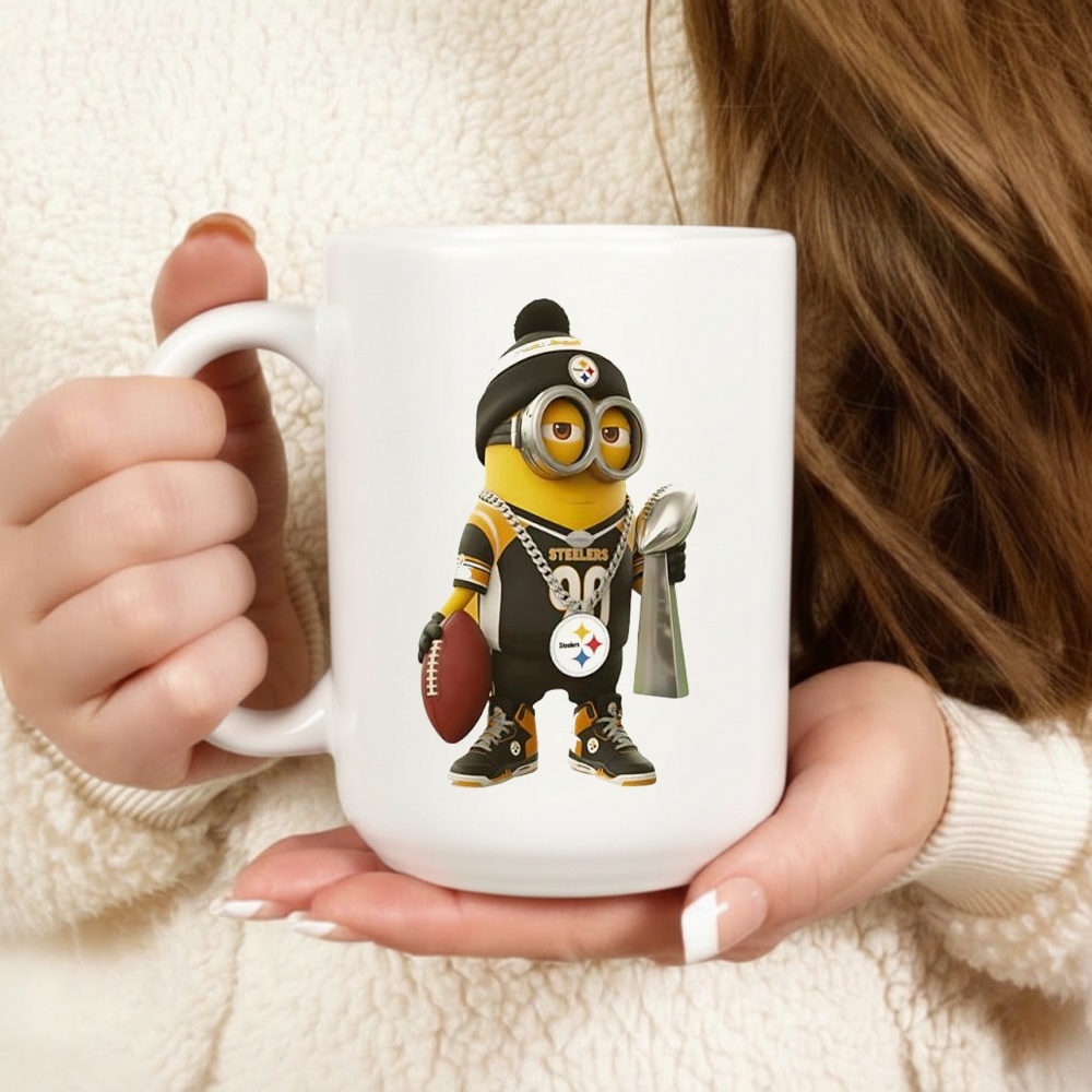 Minion in Pittsburgh Steelers team Vince Lombardi Trophy Super Bowl shirt