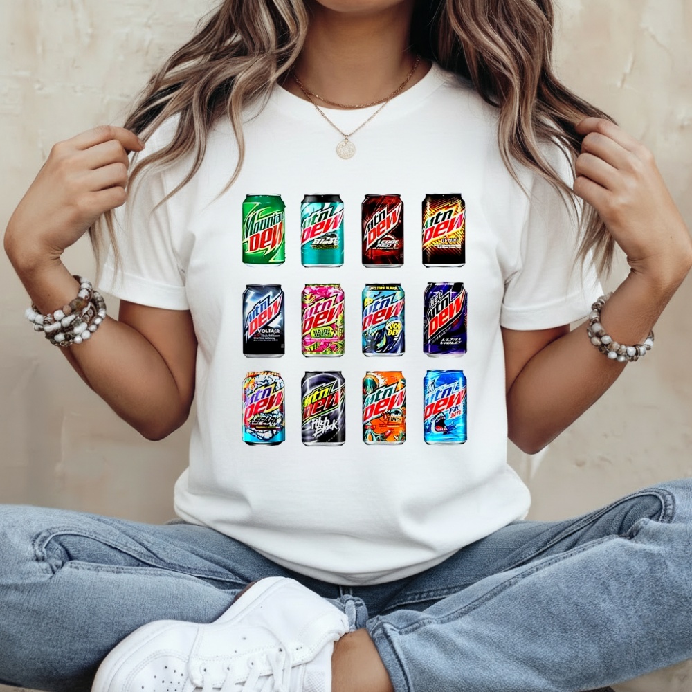 Mountain Dew Soda Various Flavors Shirt