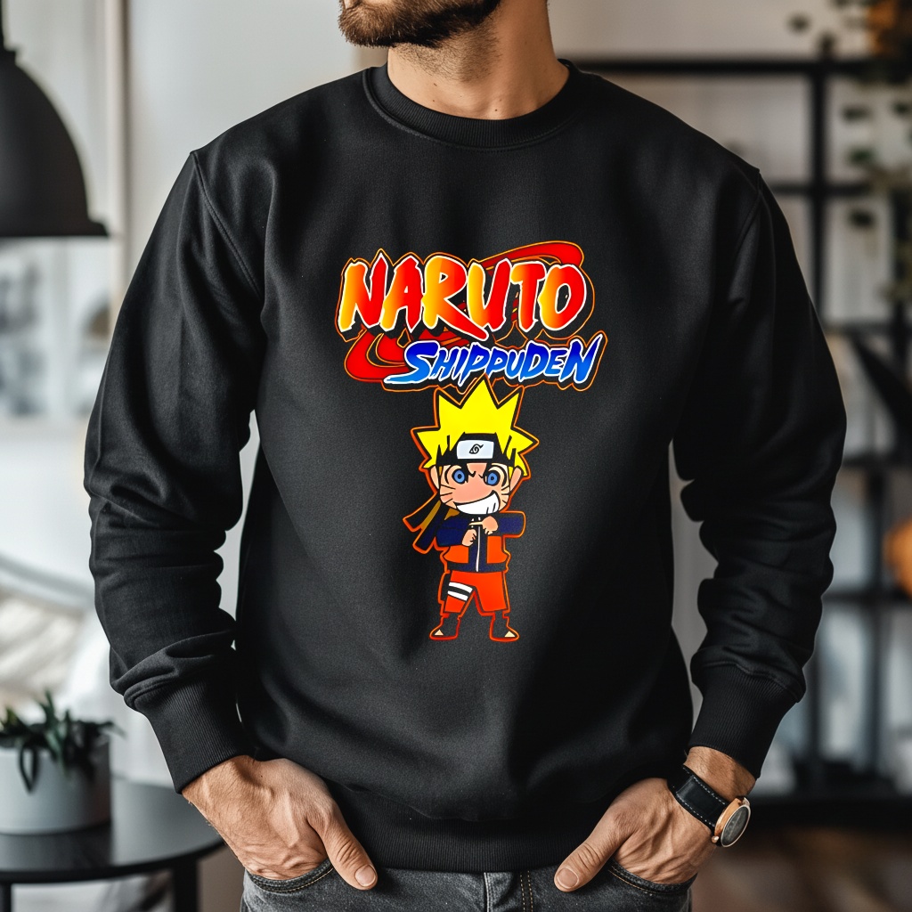 Naruto Shippuden Atlanta Hawks graphic shirt