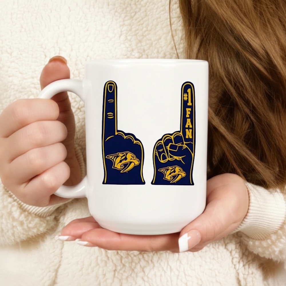 Nashville Predators NHL Foam Finger Number 1 Fan Shirt