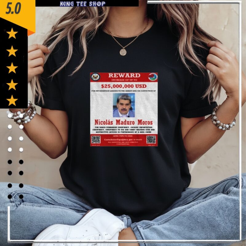Nicolas Maduro Moros Wanted Poster Venezuela Maria Corina Machado_Classic Women's T-Shirt